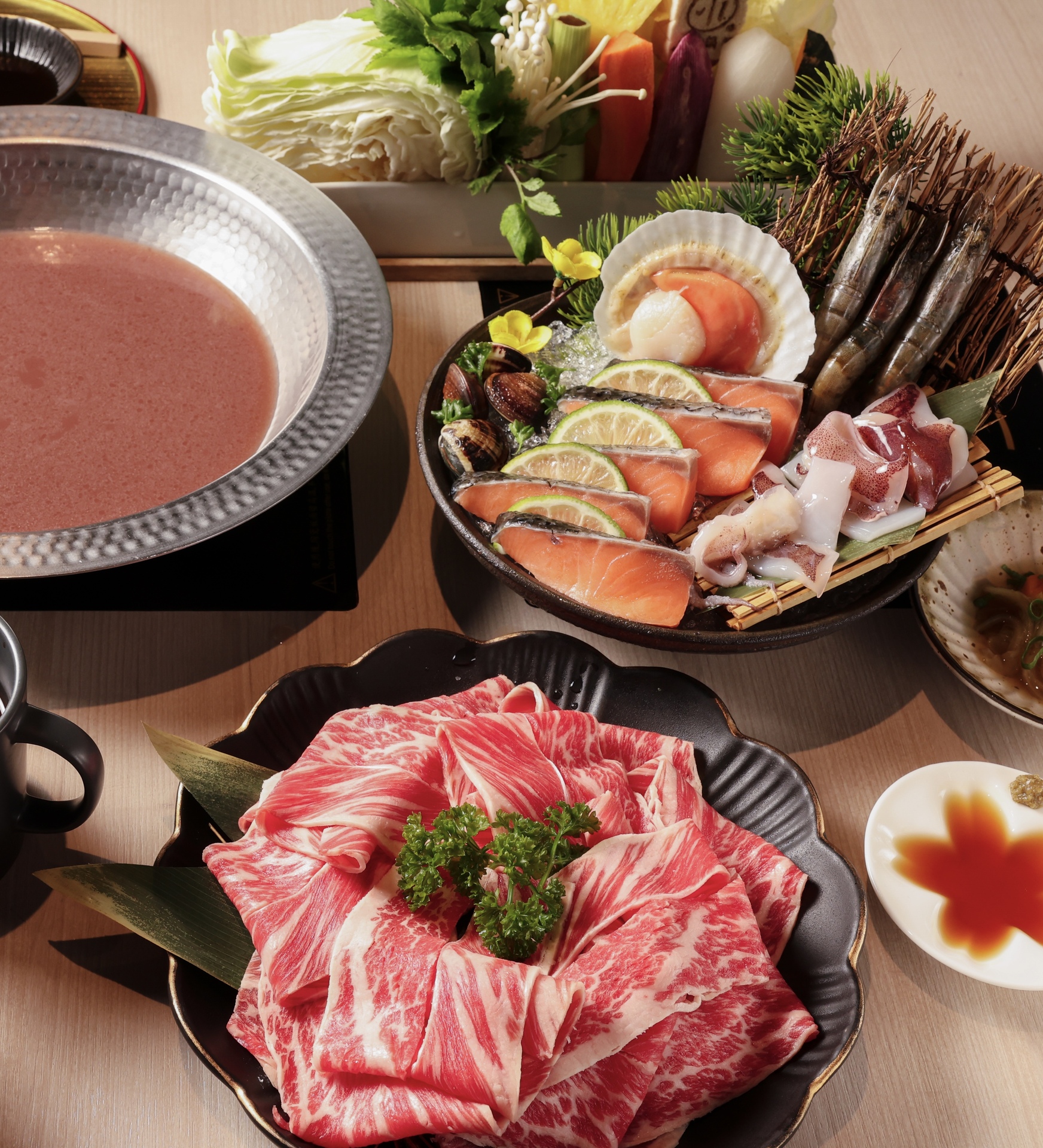 小川鍋物聖誕紅酒雙人套餐